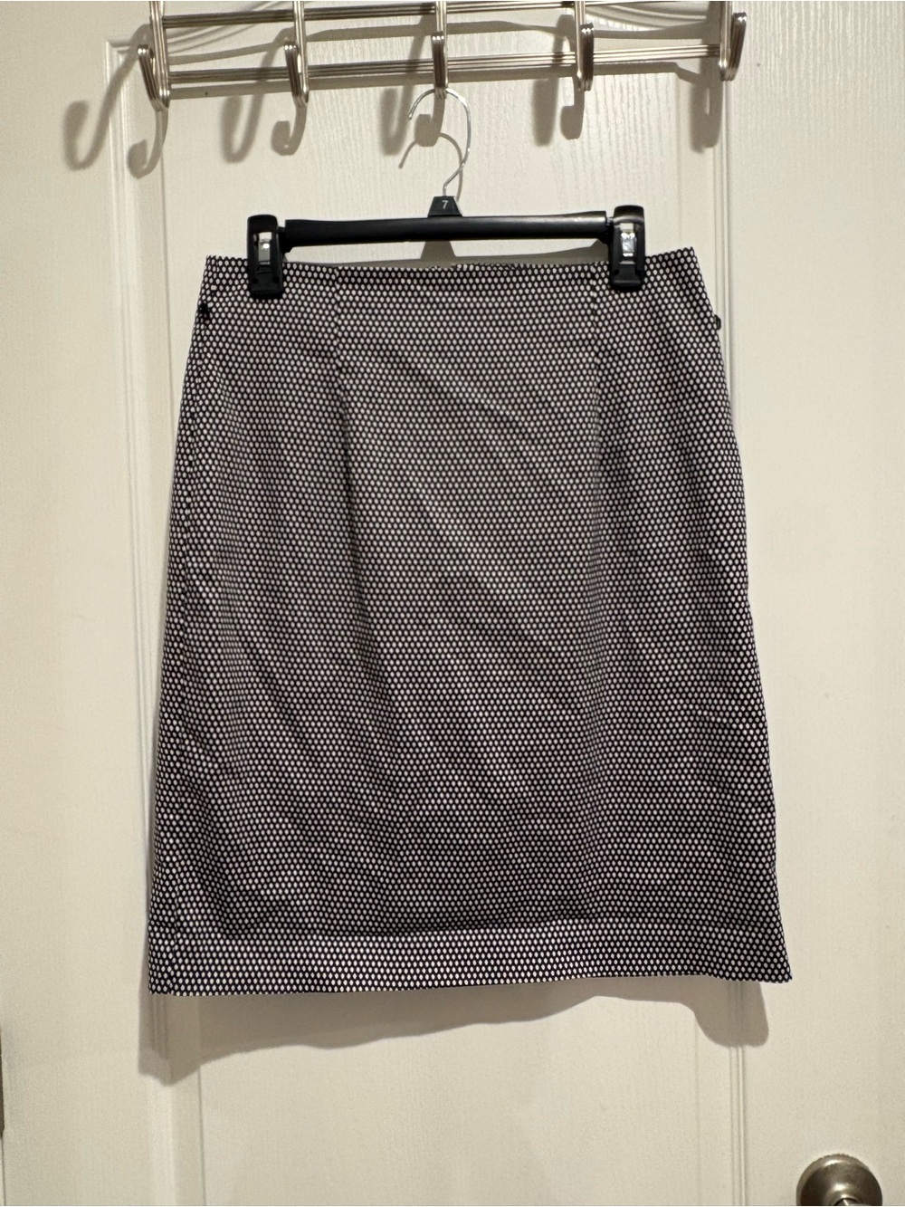 Worthington Black and White Dot Pencil Skirt